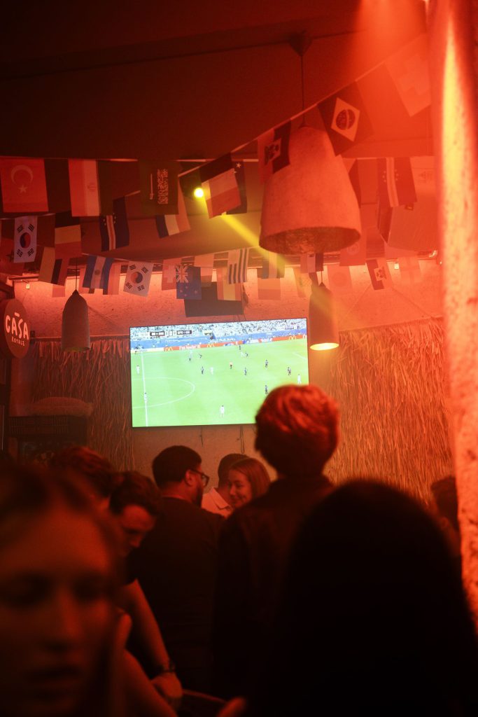 Soir de match sur écran géant